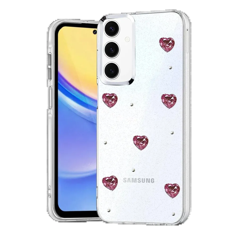 Newface Samsung Galaxy A15 4G Fiyonk Desenli Kapak - Desen 7