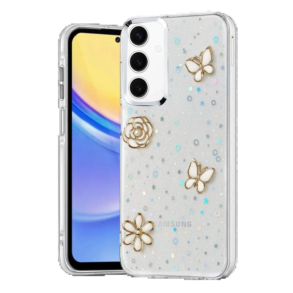 Newface Samsung Galaxy A14 4G Fiyonk Desenli Kapak - Desen 10