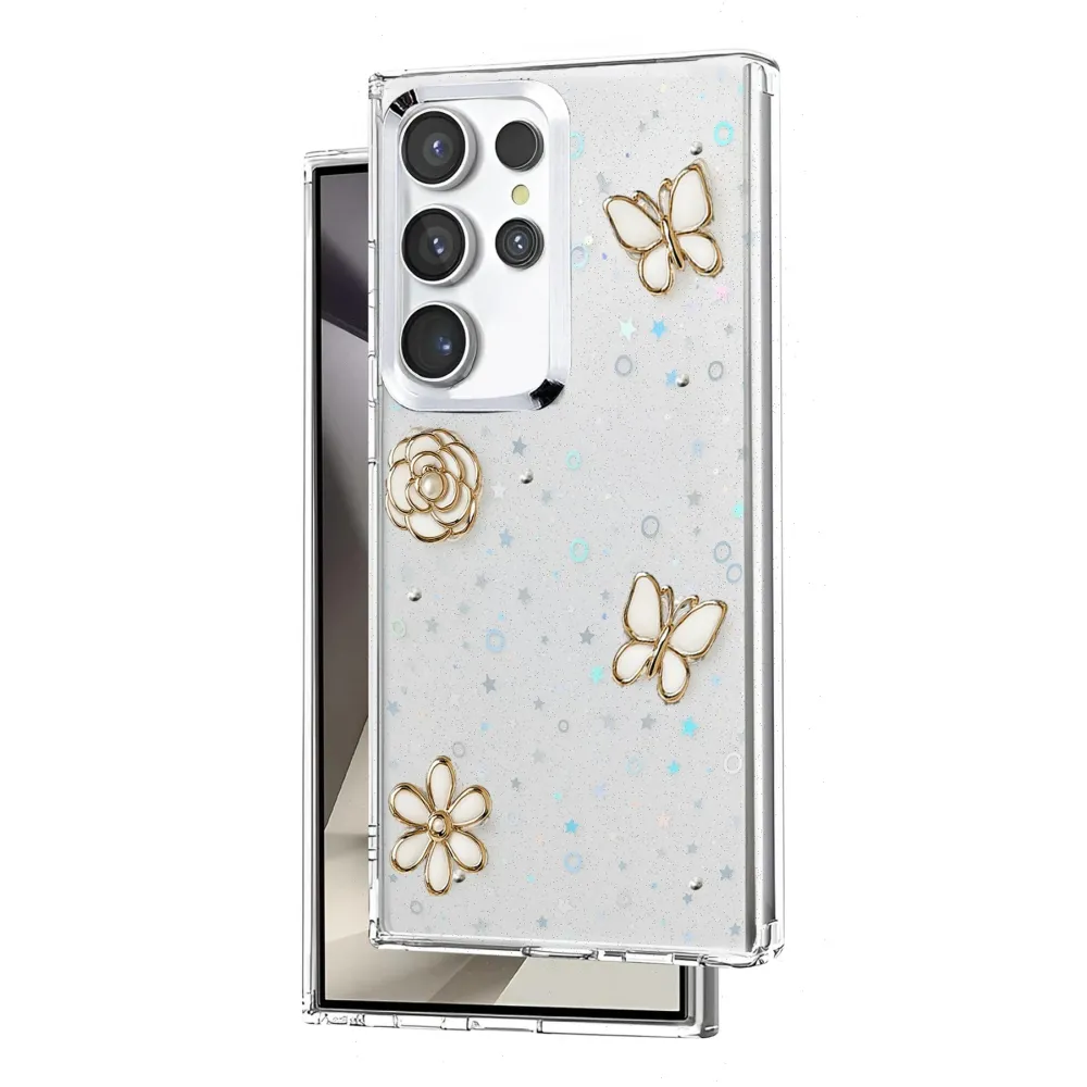 Newface Samsung Galaxy S23 Ultra Fiyonk Desenli Kapak - Desen 10