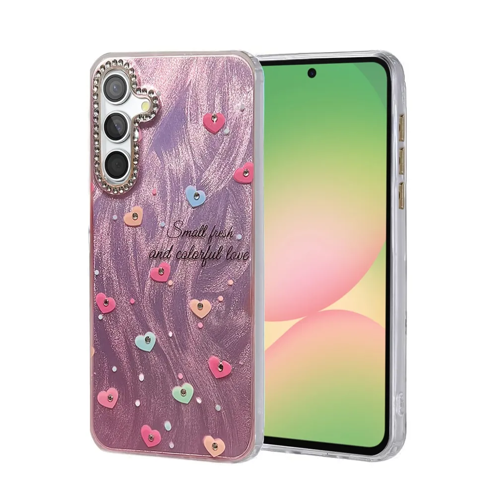 Newface Samsung Galaxy A56 Kılıf Blade Aynalı Desenli Kapak - Desen 8