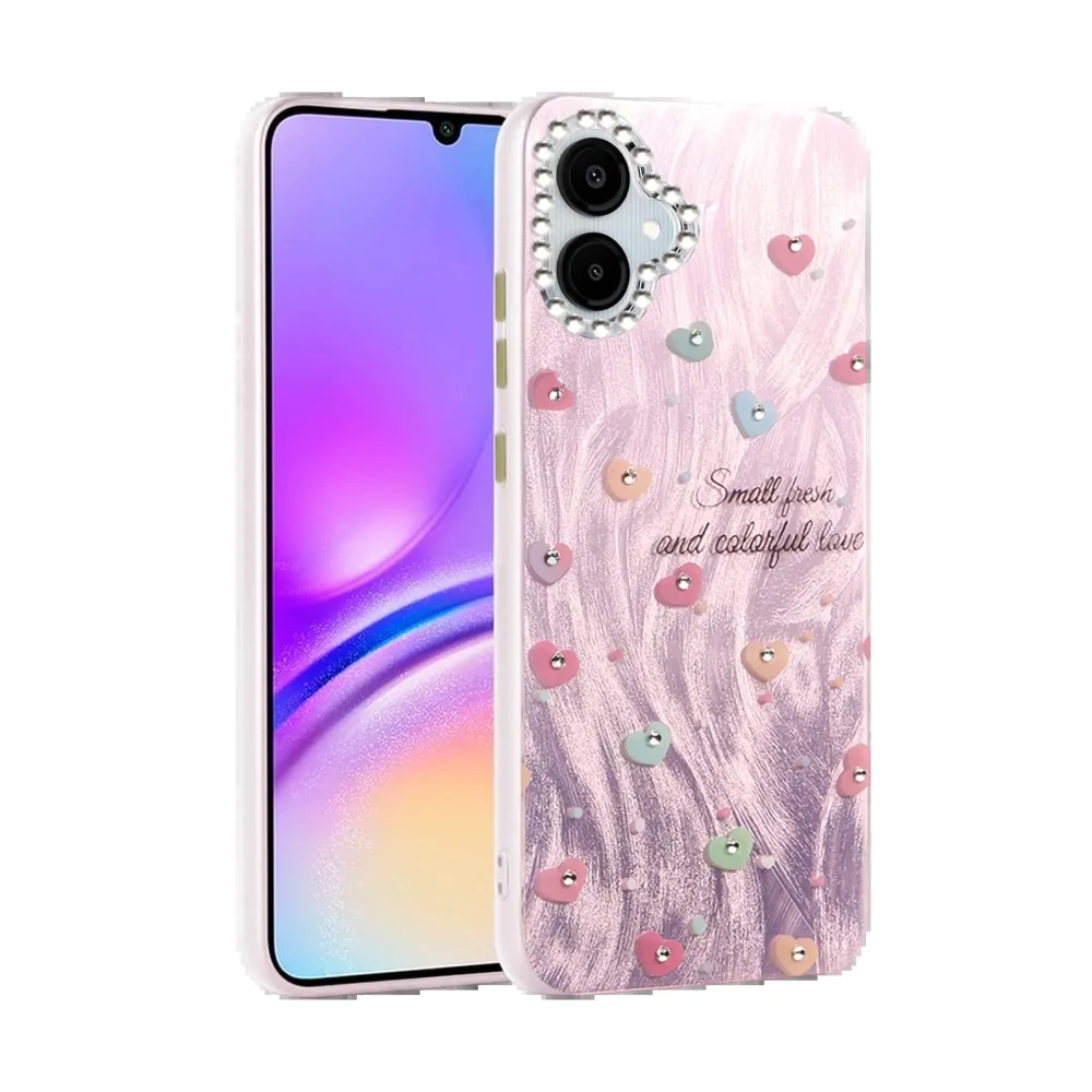 Newface Samsung Galaxy A06 Kılıf Blade Aynalı Desenli Kapak - Desen 8