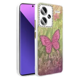 Newface Xiaomi Redmi Note 13 Pro Plus Kılıf Blade Aynalı Desenli Kapak - Desen 5