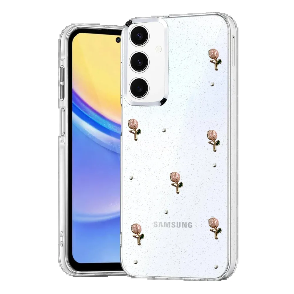 Newface Samsung Galaxy A14 4G Fiyonk Desenli Kapak - Desen 6