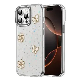 Newface Apple iPhone 15 Pro Max Fiyonk Desenli Kapak - Desen 10