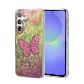 Newface Samsung Galaxy A36 Kılıf Blade Aynalı Desenli Kapak - Desen 5