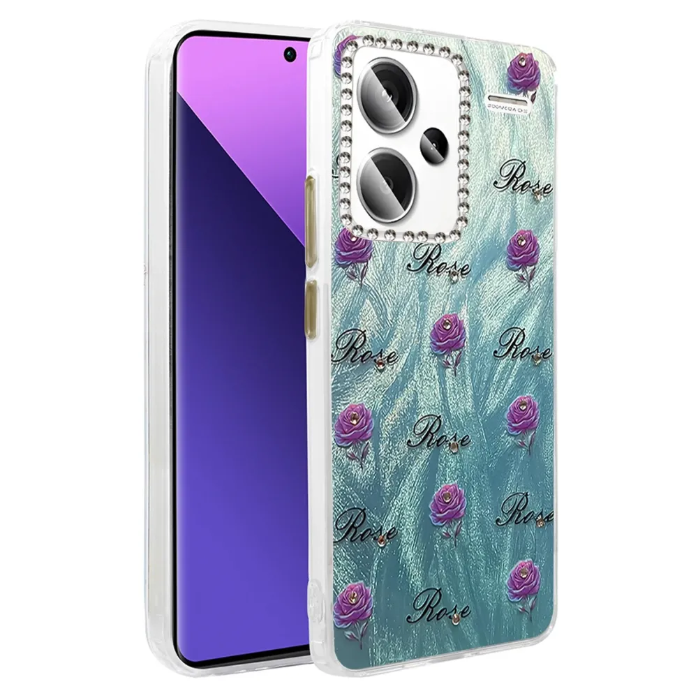 Newface Xiaomi Redmi Note 13 Pro Plus Kılıf Blade Aynalı Desenli Kapak - Desen 9