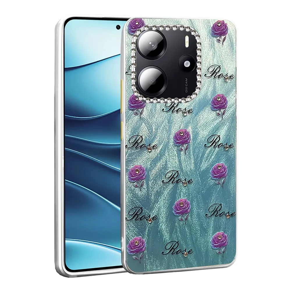 Newface Xiaomi Redmi Note 14 4G Kılıf Blade Aynalı Desenli Kapak - Desen 9