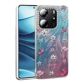 Newface Xiaomi Redmi Note 14 4G Kılıf Blade Aynalı Desenli Kapak - Desen 4