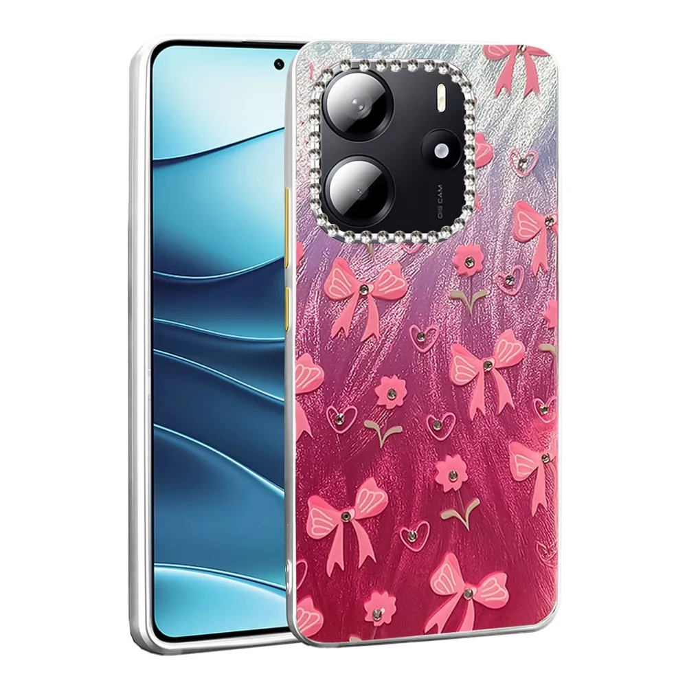 Newface Xiaomi Redmi Note 14 4G Kılıf Blade Aynalı Desenli Kapak - Desen 3