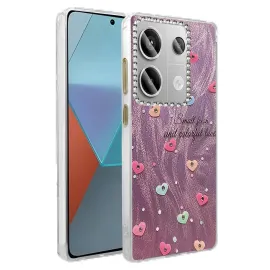 Newface Xiaomi Redmi Note 13 Pro 4G Kılıf Blade Aynalı Desenli Kapak - Desen 8