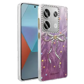 Newface Xiaomi Redmi Note 13 Pro 4G Kılıf Blade Aynalı Desenli Kapak - Desen 1