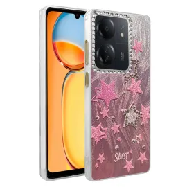 Newface Xiaomi Redmi 13C Kılıf Blade Aynalı Desenli Kapak - Desen 7