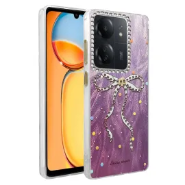 Newface Xiaomi Redmi 13C Kılıf Blade Aynalı Desenli Kapak - Desen 1