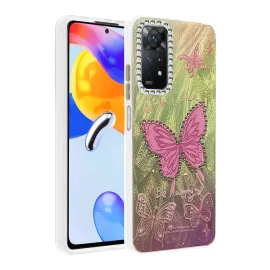 Newface Xiaomi Redmi Note 12 Pro 4G Kılıf Blade Aynalı Desenli Kapak - Desen 5