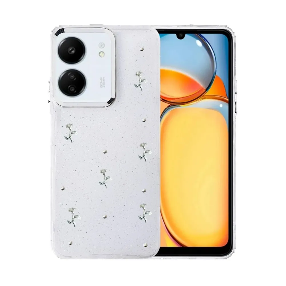 Newface Xiaomi Redmi 13C Fiyonk Desenli Kapak - Desen 2
