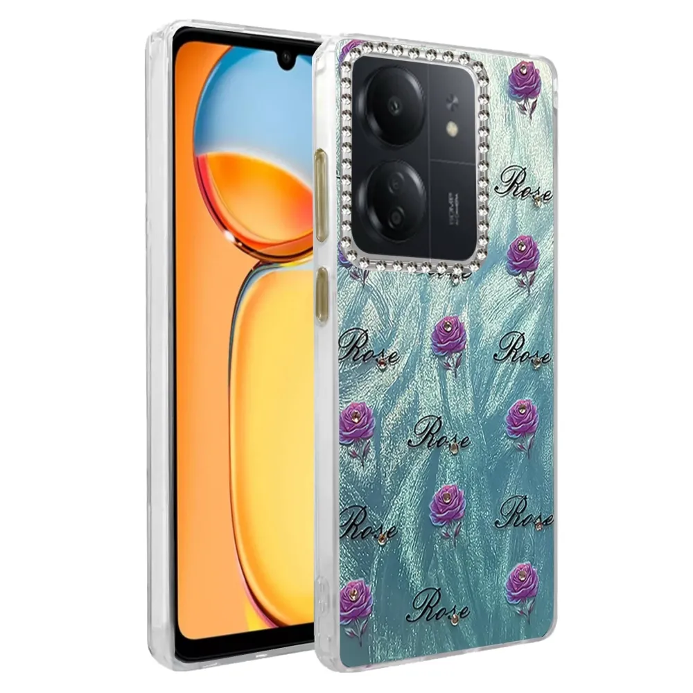 Newface Xiaomi Redmi 13C Kılıf Blade Aynalı Desenli Kapak - Desen 9