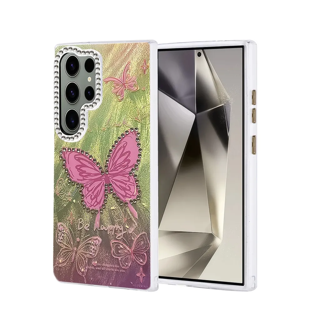 Newface Samsung Galaxy S23 Ultra Kılıf Blade Aynalı Desenli Kapak - Desen 5