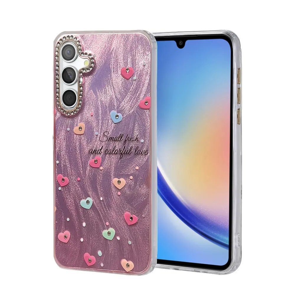 Newface Samsung Galaxy A34 5G Kılıf Blade Aynalı Desenli Kapak - Desen 8