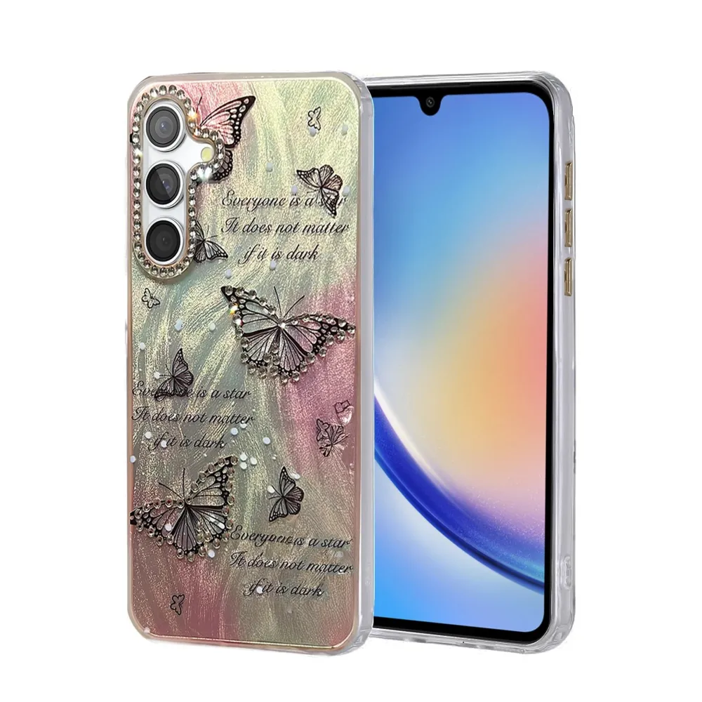 Newface Samsung Galaxy A34 5G Kılıf Blade Aynalı Desenli Kapak - Desen 6