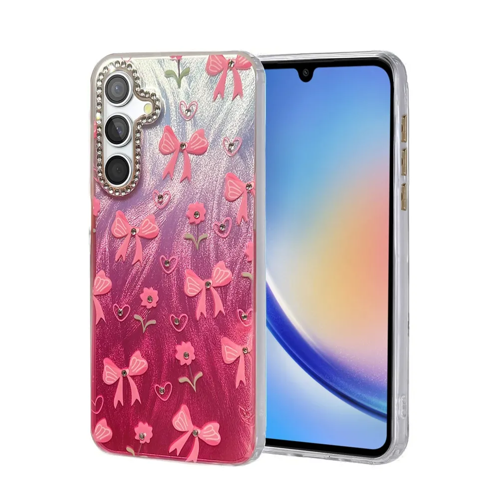 Newface Samsung Galaxy A34 5G Kılıf Blade Aynalı Desenli Kapak - Desen 3