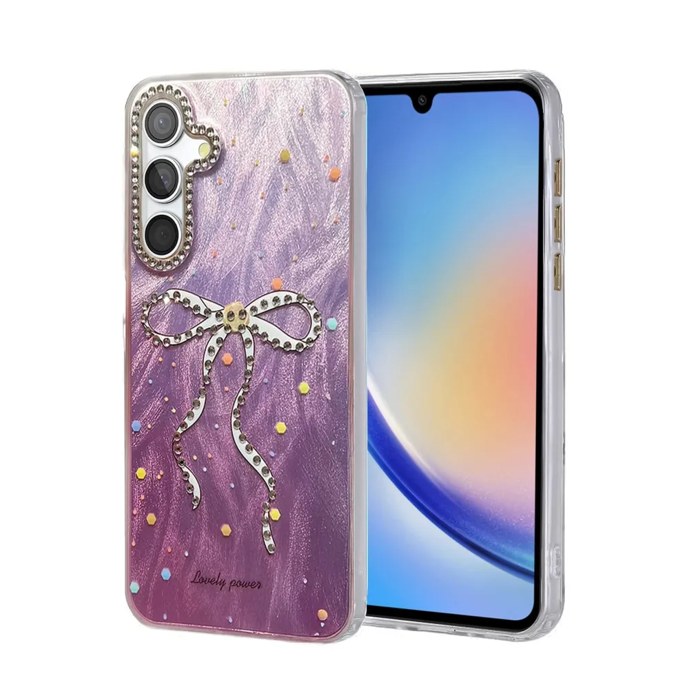 Newface Samsung Galaxy A34 5G Kılıf Blade Aynalı Desenli Kapak - Desen 1