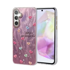 Newface Samsung Galaxy A35 5G Kılıf Blade Aynalı Desenli Kapak - Desen 8
