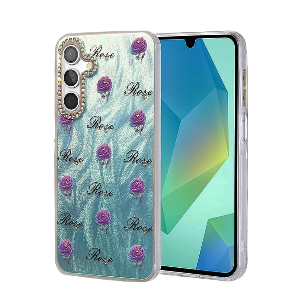 Newface Samsung Galaxy S24 Fe Kılıf Blade Aynalı Desenli Kapak - Desen 9