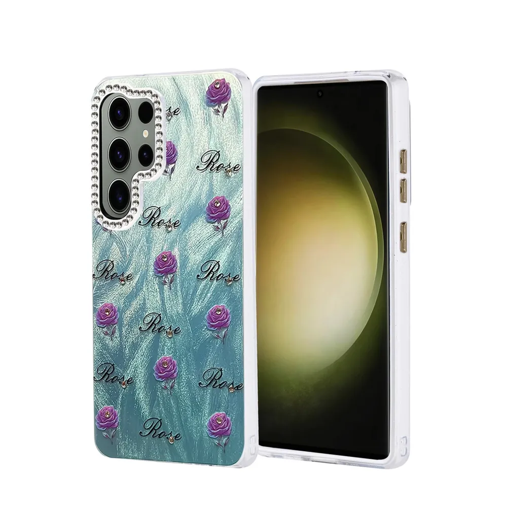 Newface Samsung Galaxy S25 Ultra Kılıf Blade Aynalı Desenli Kapak - Desen 9