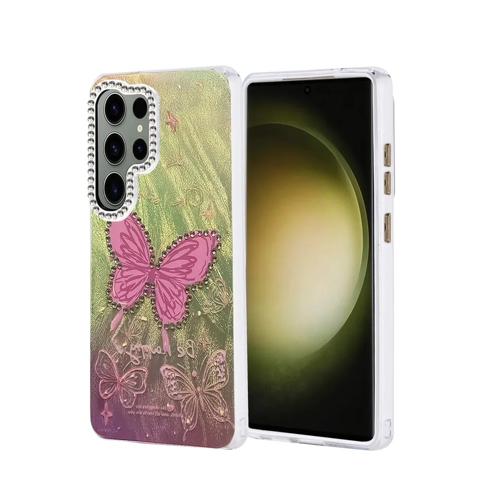 Newface Samsung Galaxy S25 Ultra Kılıf Blade Aynalı Desenli Kapak - Desen 5