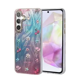 Newface Samsung Galaxy A35 5G Kılıf Blade Aynalı Desenli Kapak - Desen 4
