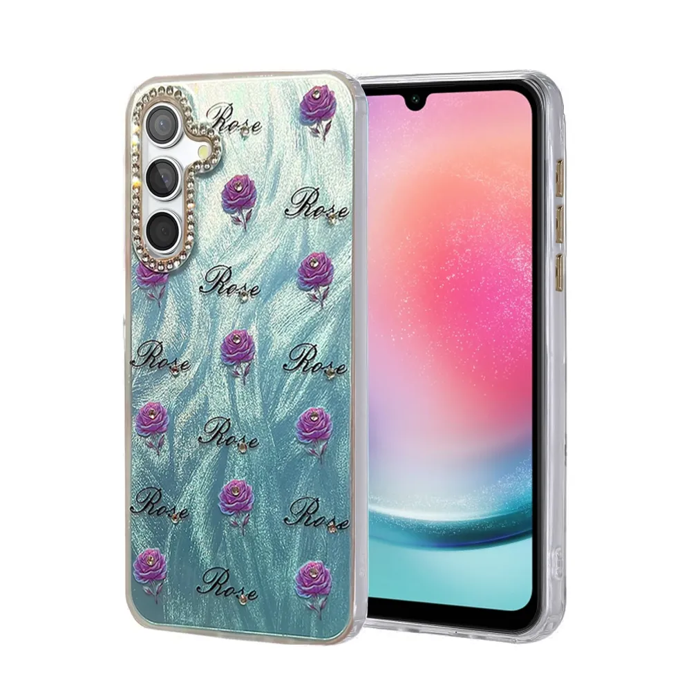 Newface Samsung Galaxy A24 4G Kılıf Blade Aynalı Desenli Kapak - Desen 9