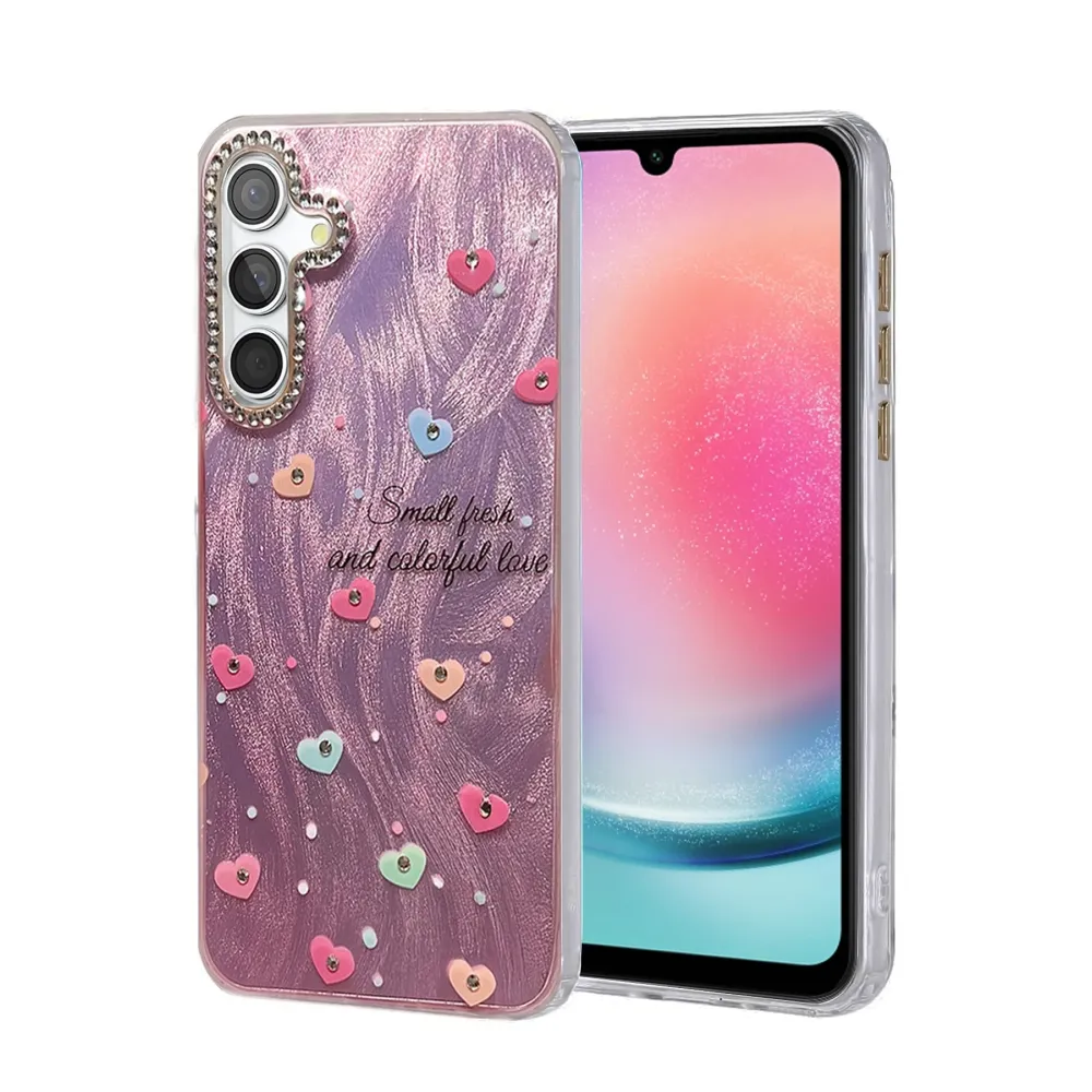 Newface Samsung Galaxy A24 4G Kılıf Blade Aynalı Desenli Kapak - Desen 8