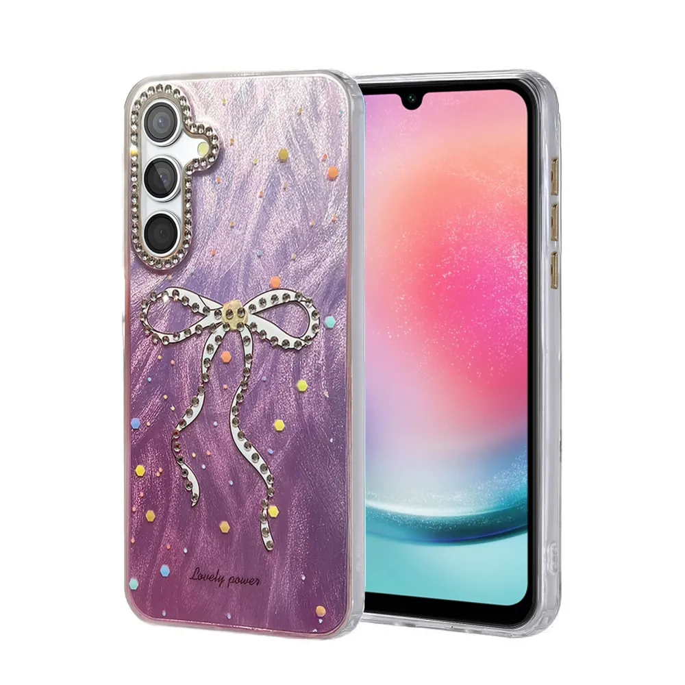 Newface Samsung Galaxy A24 4G Kılıf Blade Aynalı Desenli Kapak - Desen 1