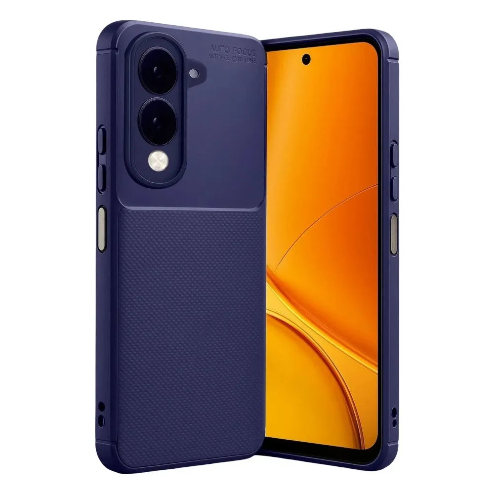 Newface Vivo Y29S Auto Focus Karbon Kapak - Lacivert