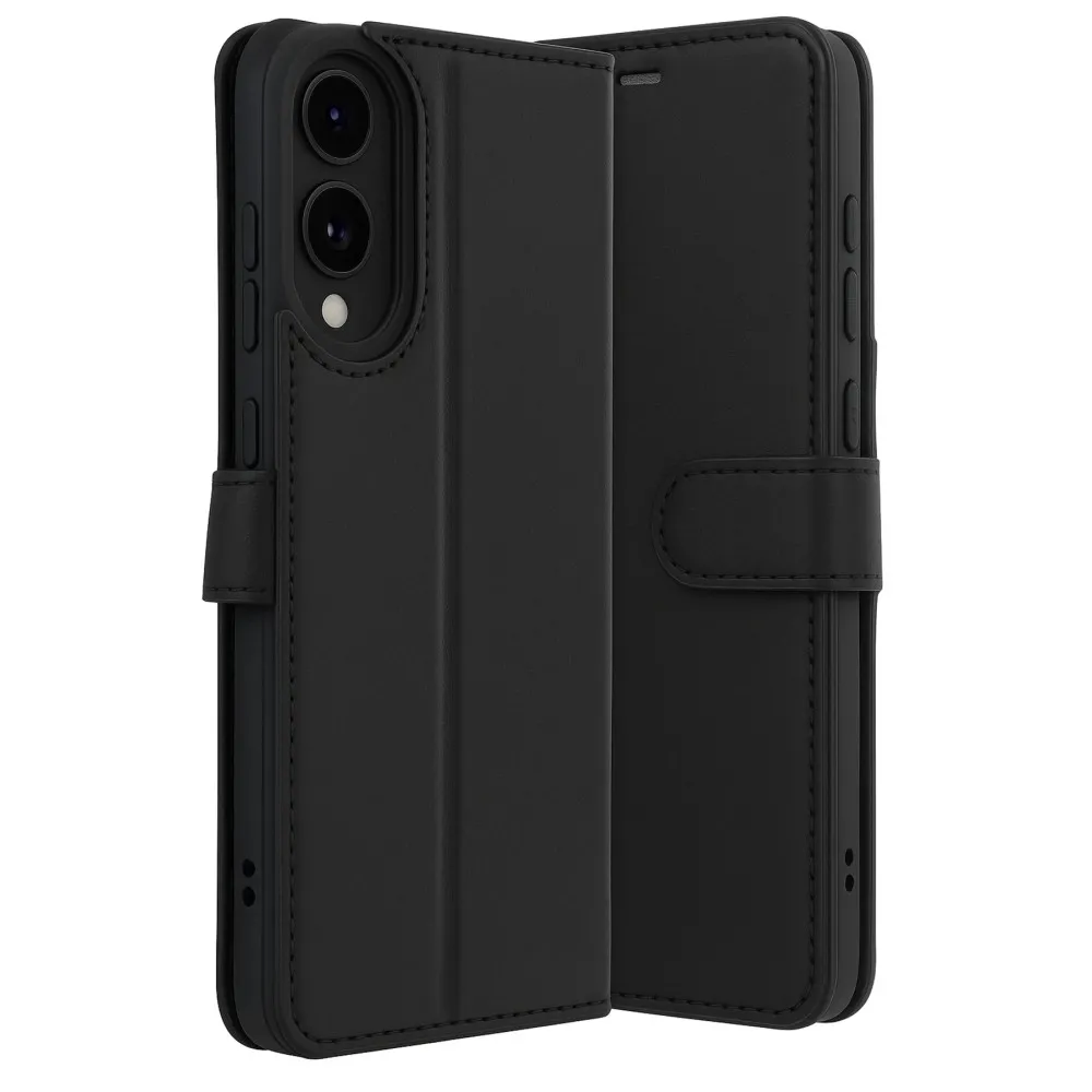 Newface Samsung Galaxy S25 Edge Trend S Plus Kapaklı Kılıf - Siyah