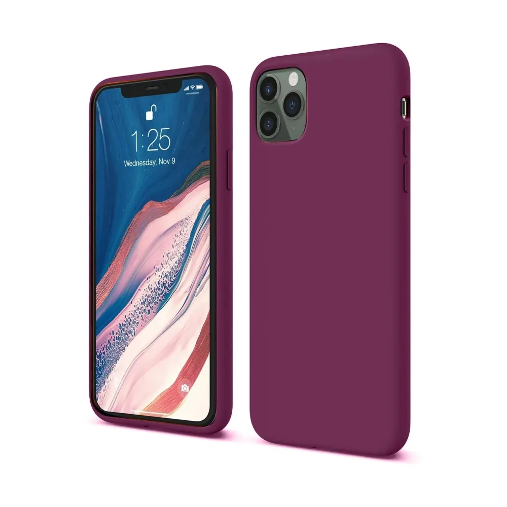 Newface Iphone 11 Pro Kılıf First Silikon - Mürdüm