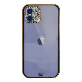 Newface Iphone 12 Kılıf Liva Taşlı Silikon - Siyah