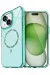 Newface Apple Iphone 14 Live Diamond Magsafe Kapak - Yeşil