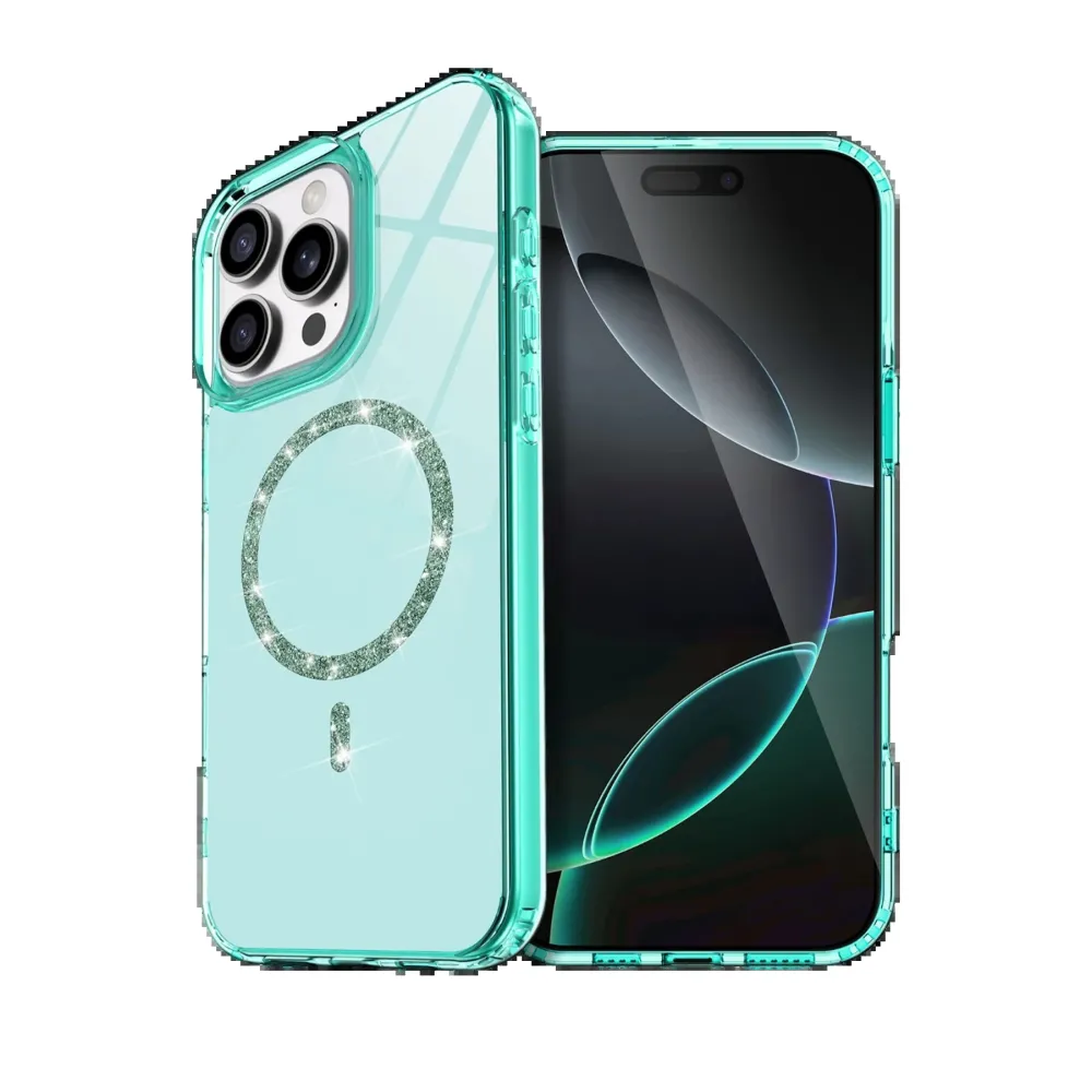 Newface Apple Iphone 14 Pro Max Live Diamond Magsafe Kapak - Yeşil