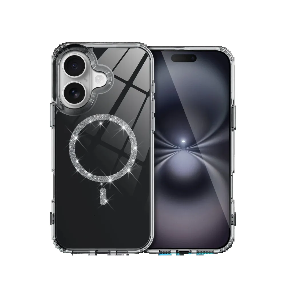 Newface Apple Iphone 16 Live Diamond Magsafe Kapak - Siyah