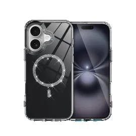 Newface Apple Iphone 16 Live Diamond Magsafe Kapak - Siyah