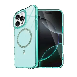 Newface Apple Iphone 16 Pro Max Live Diamond Magsafe Kapak - Yeşil