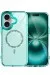 Newface Apple Iphone 16 Plus Live Diamond Magsafe Kapak - Yeşil