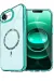 Newface Apple Iphone 16E Live Diamond Magsafe Kapak - Yeşil