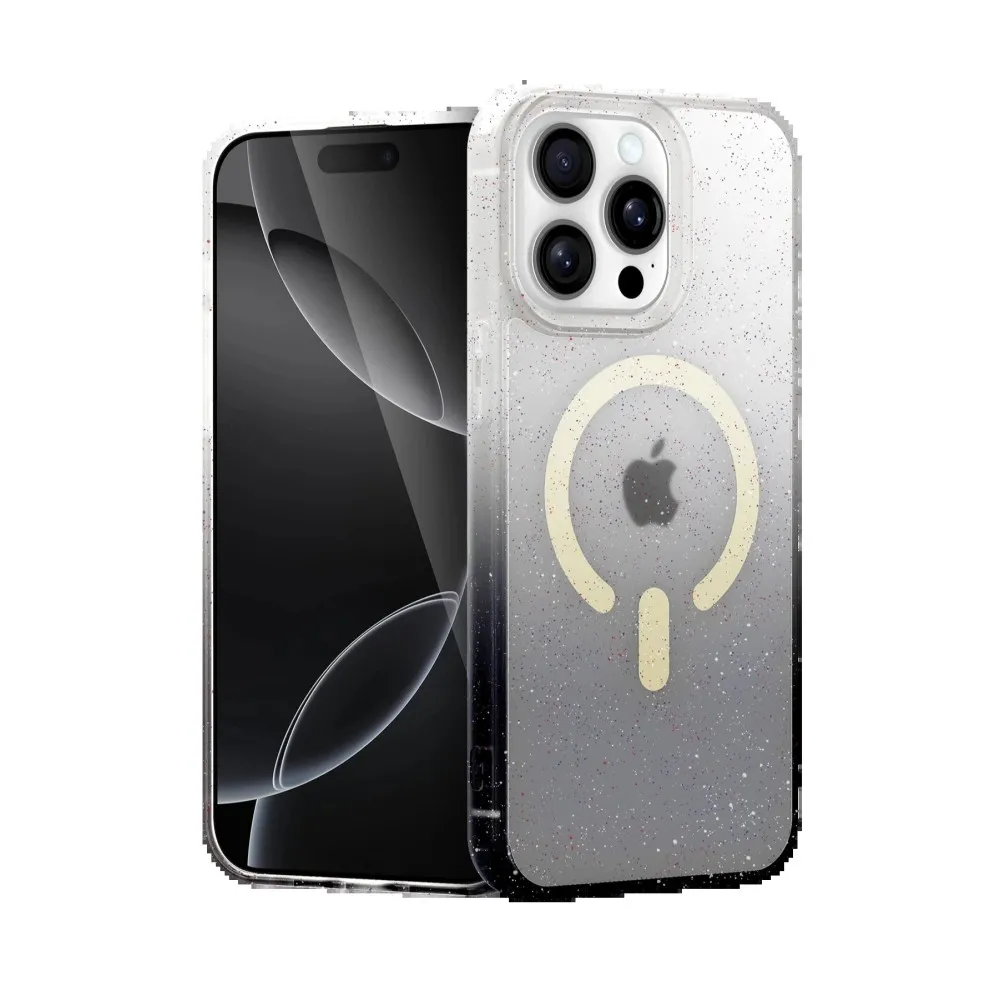 Newface Apple Iphone 14 Pro Max Pummel Shiny Magsafe Kapak - Siyah