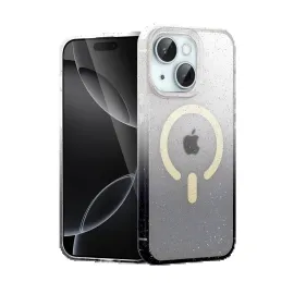 Newface Apple Iphone 15 Pummel Shiny Magsafe Kapak - Siyah