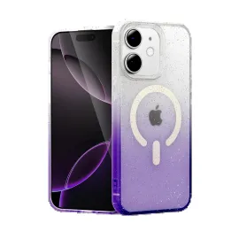 Newface Apple Iphone 12 Pummel Shiny Magsafe Kapak - Mor