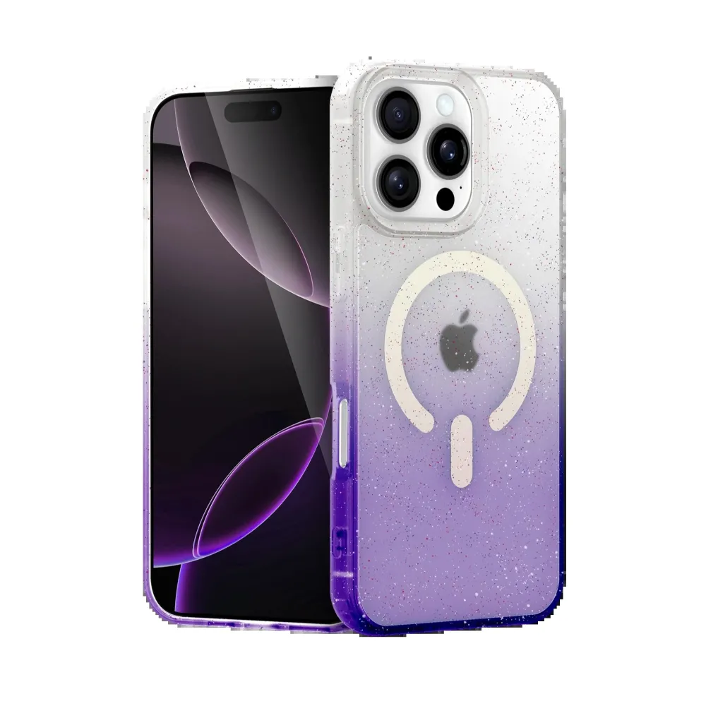 Newface Apple Iphone 16 Pro Pummel Shiny Magsafe Kapak - Mor