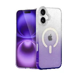 Newface Apple Iphone 16 Plus Pummel Shiny Magsafe Kapak - Mor