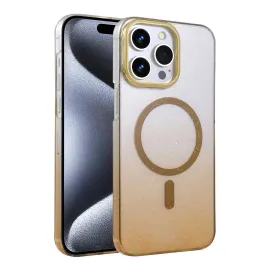 Newface Apple Iphone 15 Pro Max Glossy Magsafe Kapak - Çöl Titanyum